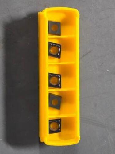 DESCRIPTION: (10) CARBIDE MILLING INSERTS BRAND/MODEL: KENNAMETAL CPMT3252MF RETAIL$: $300.70 QTY: 10