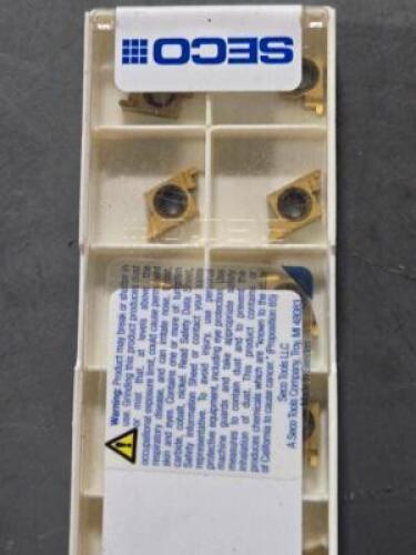 DESCRIPTION: (10) CARBIDE GROOVING/PARTING INSERTS BRAND/MODEL: SECO 10ER0.5R CP300 RETAIL$: $3,380.00 QTY: 10