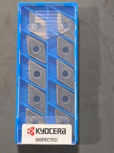 DESCRIPTION: (40) CARBIDE TURNING INSERTS BRAND/MODEL: KYOCERA DNGG 432 DP RETAIL$: $813.73 QTY: 40