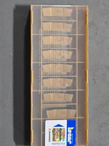 DESCRIPTION: (10) CARBIDE GROOVING INSERTS BRAND/MODEL: ISCAR GIF 8.00E-0.40 IC808 RETAIL$: $794.00 QTY: 10