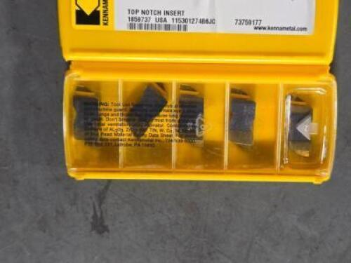 DESCRIPTION: (10) CARBIDE GROOVING INSERTS BRAND/MODEL: KENNAMETAL DWG 314873R01 RETAIL$: $252.20 QTY: 10