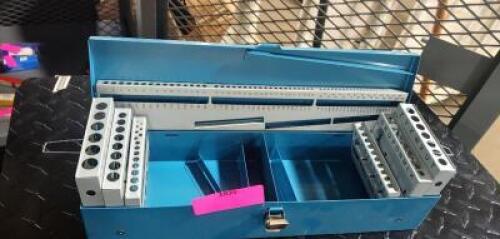 DESCRIPTION: (1) TEAL 115 DRILL BIT CASE BRAND/MODEL: HUOT 57810 RETAIL$: $108.97 QTY: 1