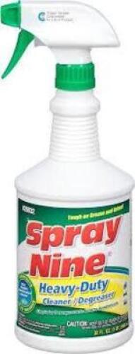 DESCRIPTION: (4) HEAVY-DUTY CLEANER DEGREASER BRAND/MODEL: SPRAY NINE SIZE: 32 FL OZ RETAIL$: $11.14 EA QTY: 4