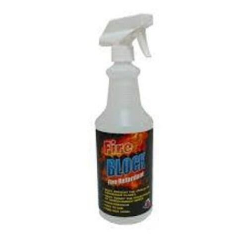 DESCRIPTION: (6) FIRE RETARDANT SPRAY BRAND/MODEL: FIRE BLOCK SIZE: 32 FL OZ RETAIL$: $28.00 EA QTY: 6