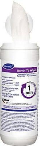 DESCRIPTION: (2) OXIVIR 1 WIPES BRAND/MODEL: DIVERSEY SIZE: 60 WIPES PER CONTAINER RETAIL$: $10.00 EA QTY: 2