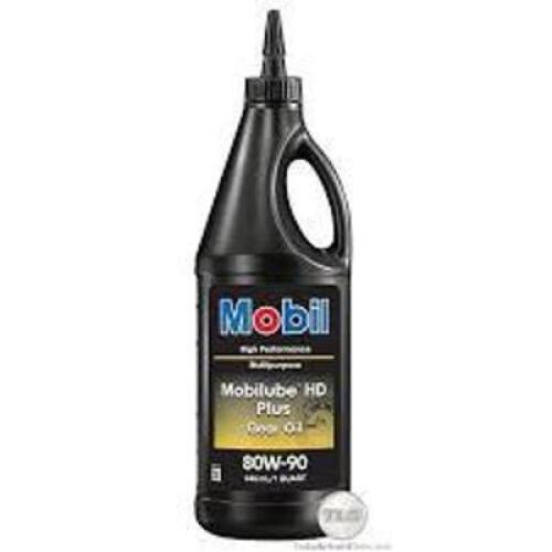 DESCRIPTION: (4) MOBILUB HD PLUS GEAR OIL BRAND/MODEL: MOBIL INFORMATION: 80W-90 SIZE: 1 QT RETAIL$: $14.61 EA QTY: 4