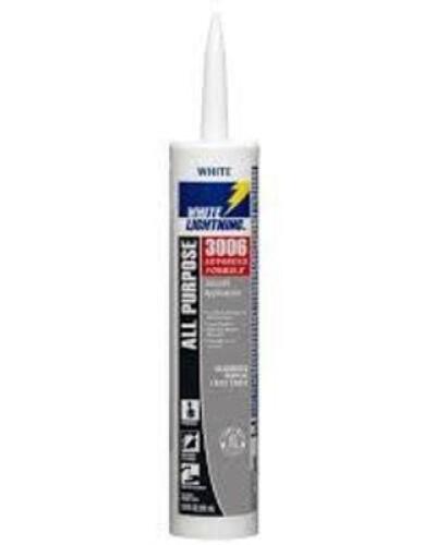 DESCRIPTION: (3) SILICONE SEALANT BRAND/MODEL: WHITE LIGHTING 3006 SIZE: 10 OZ RETAIL$: $26.30 EA QTY: 3