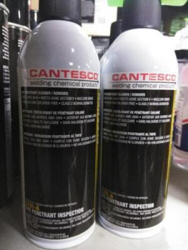 DESCRIPTION: (4) DYE PENETRANT CLEANER REMOVER BRAND/MODEL: CANTESCO WELDING CHEMICAL PRODUCTS SIZE: 11.5 OZ RETAIL$: $11.32 EA QTY: 4