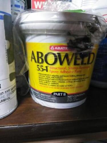 DESCRIPTION: (1) PART B OF 2 PART EPOXY ADHESIVE PASTE BRAND/MODEL: ABATRON ABOWELD SIZE: 32 FL OZ RETAIL$: $15.00 EA QTY: 1