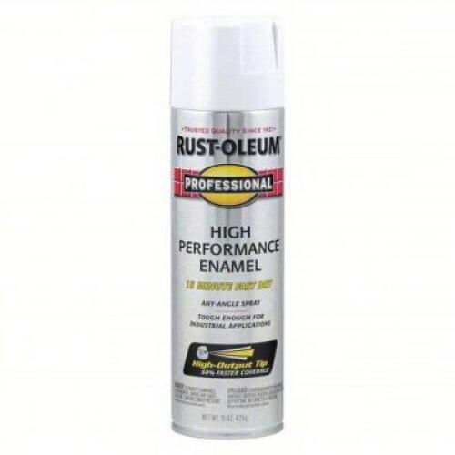 DESCRIPTION: (5) HIGH PERFORMANCE ENAMEL BRAND/MODEL: RUST-OLEUM # 490T15 INFORMATION: WHITE SIZE: 15 OZ RETAIL$: $17.60 EA QTY: 5
