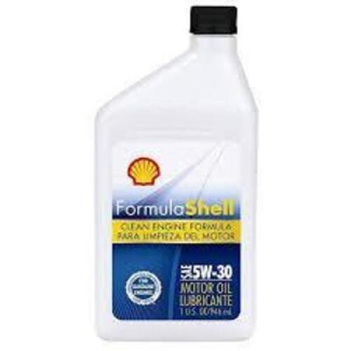 DESCRIPTION: (6) ENGINE OIL BRAND/MODEL: FORMULA SHELL SIZE: 5W-20 1 QT RETAIL$: $8.00 EA QTY: 6