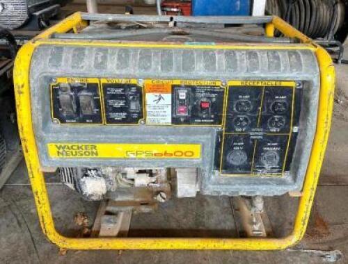 WACKER NEUSON GPS6600 PREMIUM PORTABLE GENERATOR (WONT START)