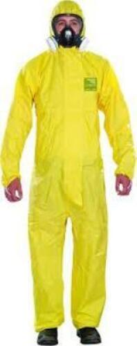 DESCRIPTION: (2) PACKS OF (5) COVERALLS BRAND/MODEL: ALPHATEC #52RT80 INFORMATION: YELLOW SIZE: XL RETAIL$: $100.00 EA QTY: 2