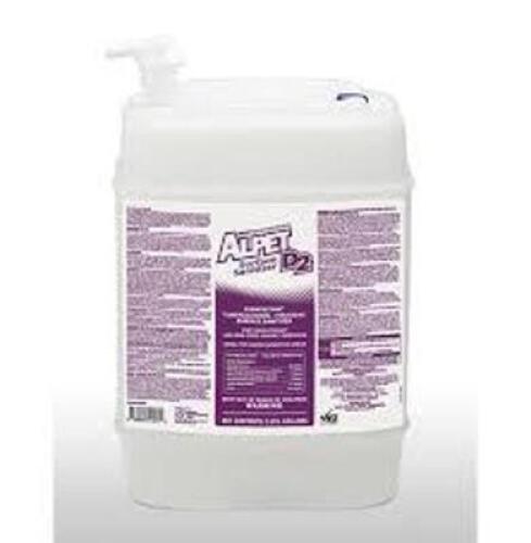 DESCRIPTION: (1) QUAT FREE SURFACE SANITIZER BRAND/MODEL: ALPET D2 #416K85 SIZE: 5 GALLON RETAIL$: $256.56 EA QTY: 1
