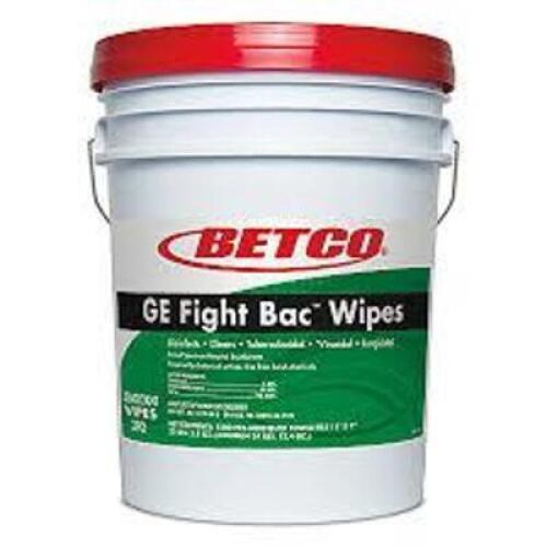 DESCRIPTION: (1) GE FIGHT BAC WIPES BRAND/MODEL: BETCO SIZE: 5 GALLON RETAIL$: $177.99 EA QTY: 1