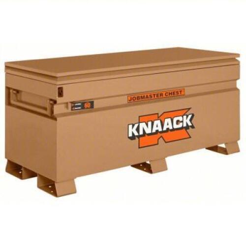 DESCRIPTION: (1) JOBSITE BOX INFORMATION: PADLOCKABLE, TAN RETAIL$: $1,057.39 SIZE: 24" X 60" X 28 1/4", 20.25 CUFT QTY: 1