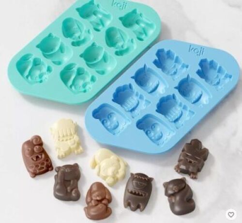 DESCRIPTION: (4) CHOCOLATE MOLD SET BRAND/MODEL: KOJI INFORMATION: 4 DIFFERENT MOLDS RETAIL$: $10.00 EA QTY: 4