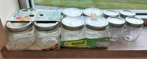 ASSORTED MASON JARS AS SHOWN