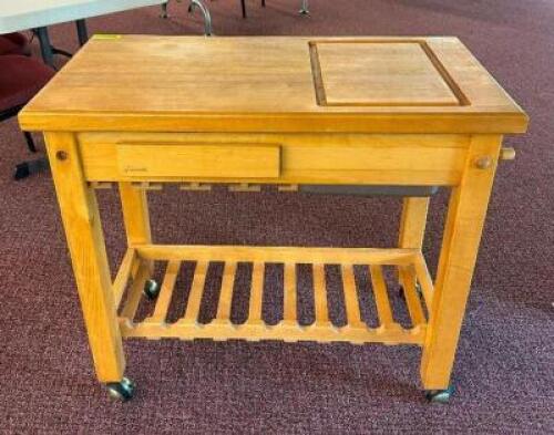 BAR CART WITH SLIDING TOP