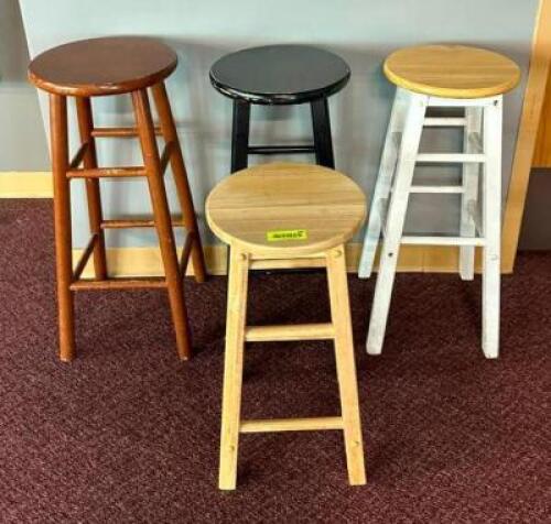 (4) ASSORTED STOOLS