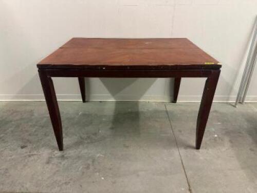56" DINNING TABLE WITH LEAF