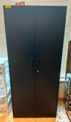 2-DOOR METAL STORAGE CABINET