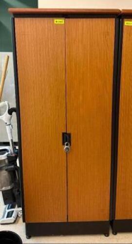 2-DOOR WOODEN/METAL CABINET