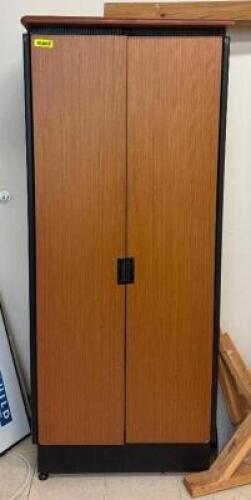 2-DOOR WOODEN/METAL CABINET