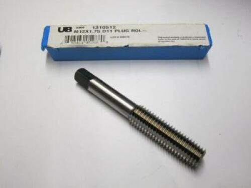 DESCRIPTION: (6) PLUG ROLL TAPS BRAND/MODEL: UNION BUTTERFIELD 1310512 RETAIL$: $ 29.99 EACH SIZE: M12X1.75 D11 QTY: 6