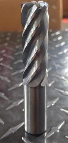 DESCRIPTION: (2) 6 FLUTE SOLID CARBIDE CHAMFER END MILL BRAND/MODEL: SC TOOL/ST1631-29931 RETAIL$: $349.00 SIZE: 3/4"X3/4"X2" R125 QTY: 2