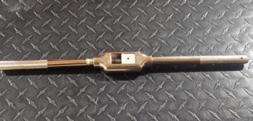DESCRIPTION: (1) 1/4" TO 1" TAP CAPACITY STRAIGHT HANDLE TAP WRECH BRAND/MODEL: IRWIN 12498 RETAIL$: $71.53 SIZE: 18" OAL QTY: 1