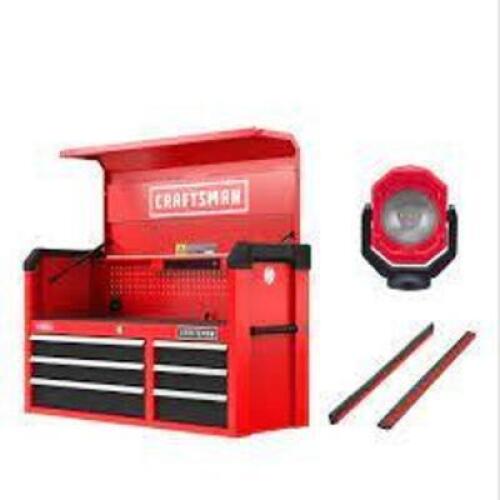 DESCRIPTION: (1) TOOL CHEST BRAND/MODEL: CRAFTSMAN #S2000 SERIES INFORMATION: RED, 6 DRAWER SIZE: 41" WIDE RETAIL$: $359.00 EA QTY: 1