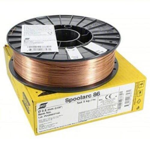 DESCRIPTION: (1) MIG WELDING WIRE BRAND/MODEL: ESAB #786ZW2 INFORMATION: MILD STEEL, ER70S-6 H4, 0.035 IN, 44 LB, FIBER SPOOL, SPOOLARC 86 RETAIL$: $2