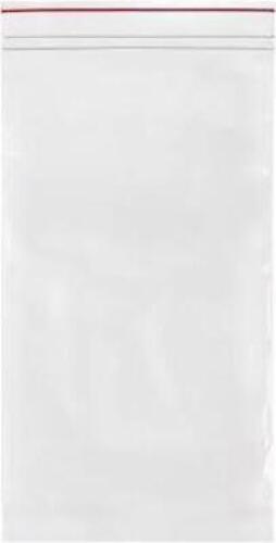 DESCRIPTION: (1) CASE OF (250) RECLOSABLE POLY BAGS BRAND/MODEL: MINIGRIP RED LINE #36FF45 INFORMATION: CLEAR WITH RED SIZE: 14" W X 24" RETAIL$: $165