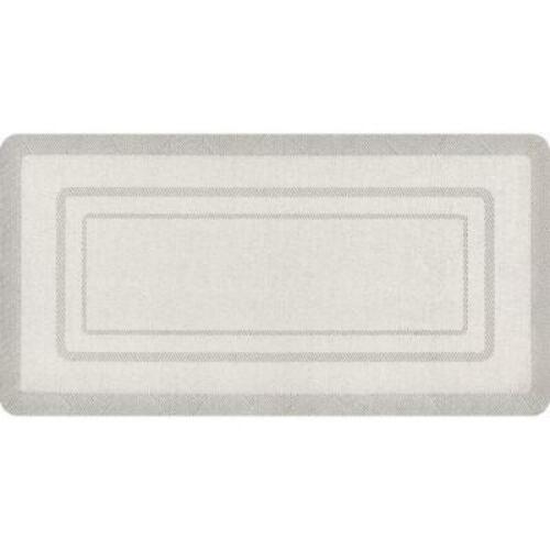 DESCRIPTION: (1) ANTI-FATIGUE KITCHEN MAT BRAND/MODEL: BETTER HOMES AND GARDENS INFORMATION: DUSTIN SIZE: 20" W X 39" L RETAIL$: $28.22 EA QTY: 1
