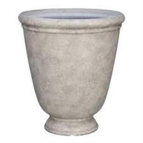 DESCRIPTION: (1) FLOWER POT BRAND/MODEL: BETTER HOMES AND GARDENS INFORMATION: URN STONE SIZE: 16" RETAIL$: $19.48 EA QTY: 1