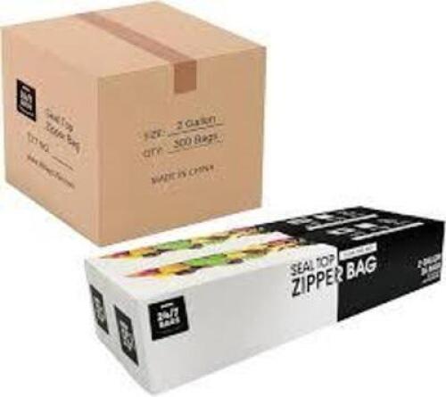 DESCRIPTION: (1) BOX OF (80) 2 GALLON SLIDING ZIPPER BAGS RETAIL$: $23.99 EA QTY: 1