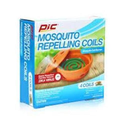 DESCRIPTION: (1) BOX OF (4) MOSQUITO REPELLENT COIL BURNER BRAND/MODEL: PIC RETAIL$: $5.97 EA QTY: 1