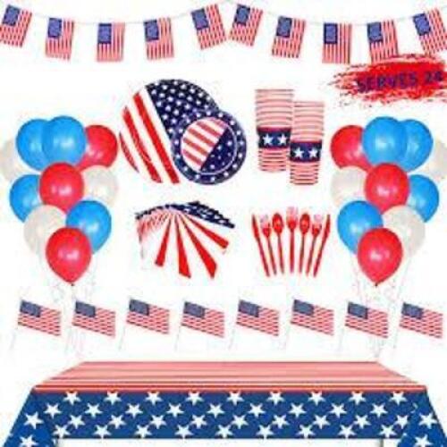 DESCRIPTION: (1) CASE OF 4TH OF JULY PARTY SUPPLIES QTY: 1