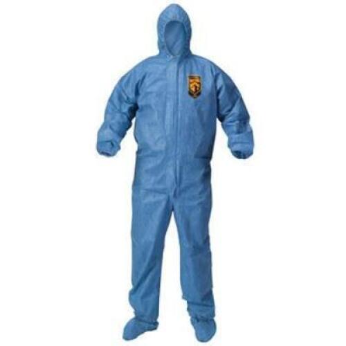 DESCRIPTION: (1) CASE OF (20) DISPOSABLE COVERALLS BRAND/MODEL: KLEENGUARD #30955 INFORMATION: BLUE SIZE: 6XL RETAIL$: $300.00 EA QTY: 1