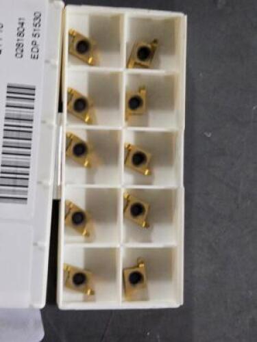DESCRIPTION: (20) CARBIDE GROOVING INSERTS BRAND/MODEL: SECO 10NR0.75R RETAIL$: $678.00 QTY: 20