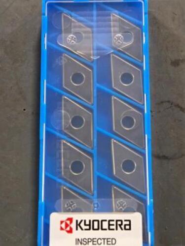 DESCRIPTION: (50) CARBIDE TURNING INSERTS BRAND/MODEL: KYOCERA DNGG 432 DP RETAIL$: $1,017.00 QTY: 50
