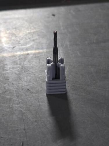 DESCRIPTION: (4) CARBIDE COUNTER-BORE BRAND/MODEL: HARVEY TOOL 2332M-C3 SIZE: 0.0787" CUT DIA RETAIL$: $153.60 QTY: 4