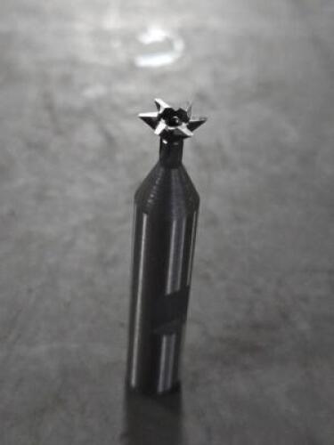 DESCRIPTION: (2) COBALT 45* DOVETAIL CUTTER BRAND/MODEL: VC 01829241 SIZE: 3/8" CUT DIA 3/16" CUT W RETAIL$: $67.32 QTY: 2