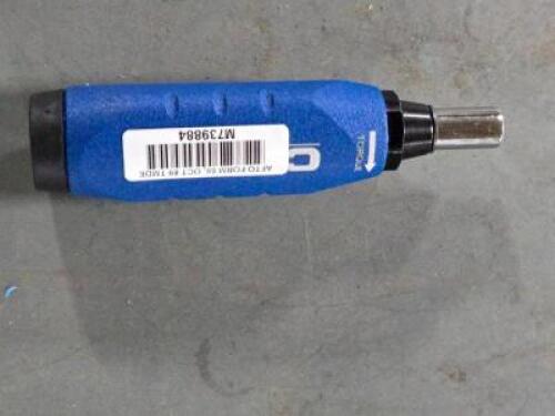 DESCRIPTION: (1) PRE-SET TORQUE SCREWDRIVER BRAND/MODEL: CDI 21SP SIZE: 5/32 DRIVE 2 IN/LB RETAIL$: $253.94 QTY: 1