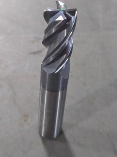 DESCRIPTION: (2) CARBIDE CORNER RADIUS END MILLS BRAND/MODEL: GORILLA GM12RH4 SIZE: 1/2" DIA 0.03" RAD RETAIL$: $174.04 QTY: 2