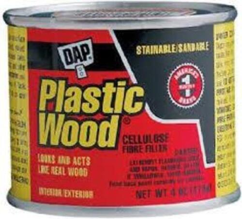 DESCRIPTION: (12) PROFESSIONAL WOOD FILLER BRAND/MODEL: DAP PLASTIC WOOD #10L512 SIZE: 4 OZ RETAIL$: $8.15 EA QTY: 12