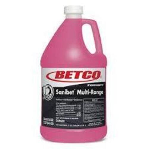 DESCRIPTION: (4) SANIBET MULTI-RANGE BRAND/MODEL: BETCO #23704-00 SIZE: 1 GALLON RETAIL$: $30.00 EA QTY: 4