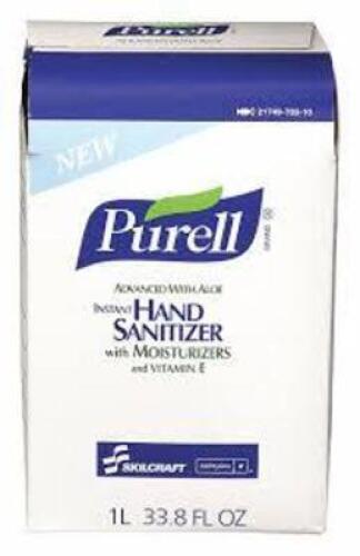 DESCRIPTION: (1) CASE OF (8) HAND SANITIZER BRAND/MODEL: ABILITY ONE PURELL #40KJ72 SIZE: 1000 ML RETAIL$: $218.79 EA QTY: 1