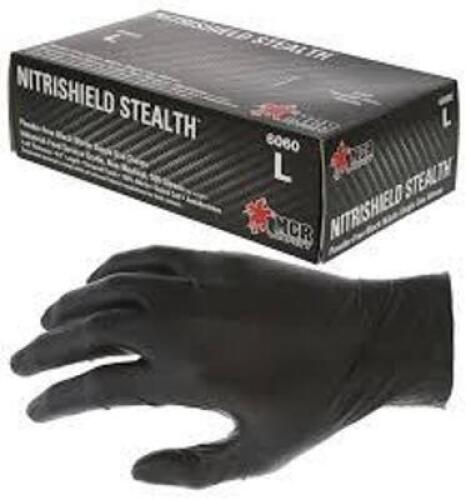 DESCRIPTION: (2) BOXES OF (100) DISPOSABLE NITRILE GLOVES BRAND/MODEL: MCR SAFETY #6060 SIZE: LARGE RETAIL$: $80.00 EA QTY: 2